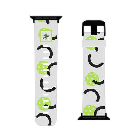 Dizzy Pickle Believe White Green Pickleball Performance Apple Watch Band