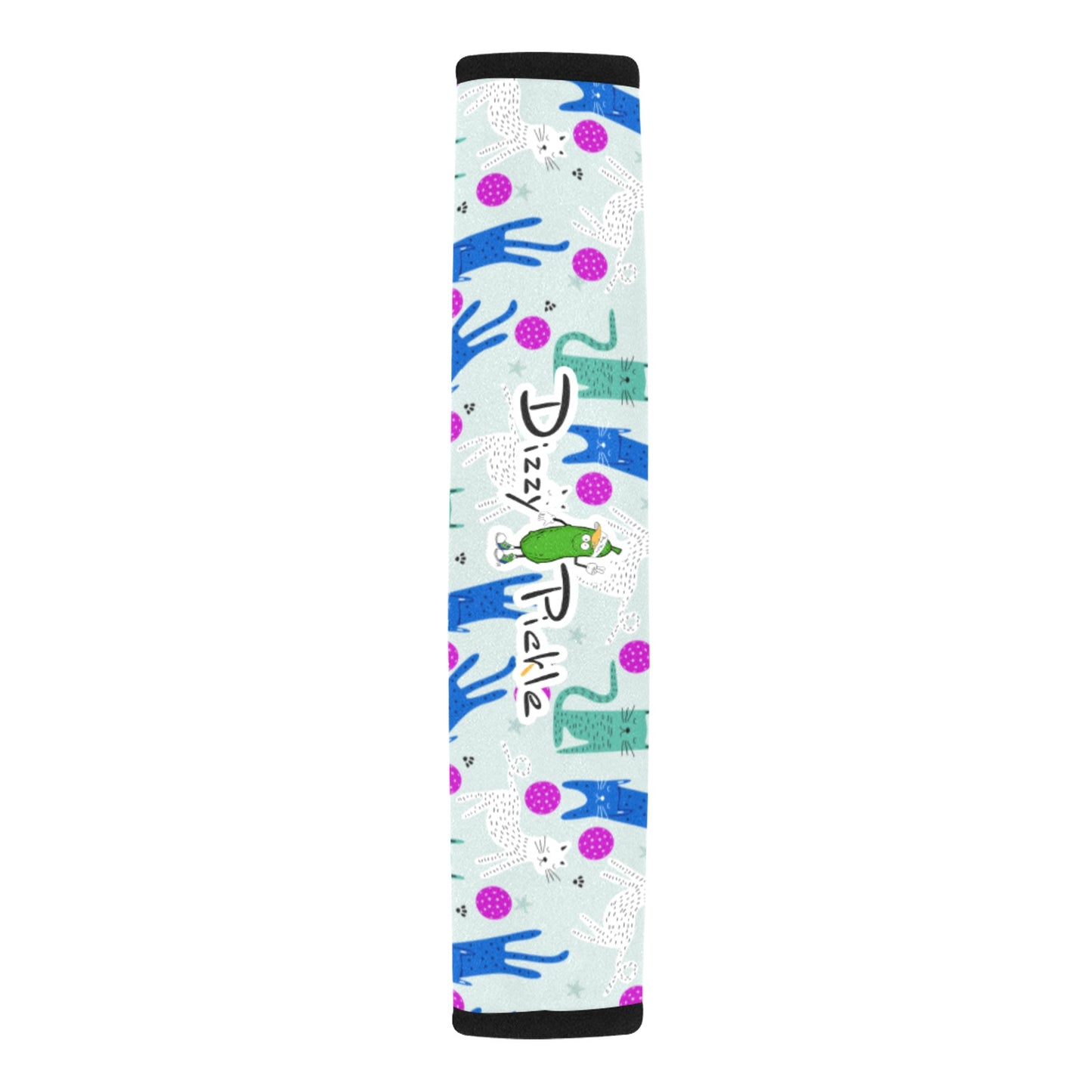 Dizzy Pickle GrayC Car Seat Belt Cover 7" x 12.6"