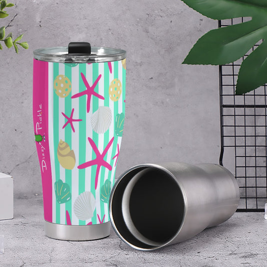 Dizzy Pickle Joann Stripes Pickleball 30oz Insulated Tumbler 3.94"x7.87"x2.95"