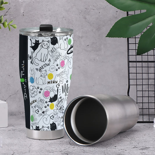 Dizzy Pickle Sassy Pickleball 30oz Insulated Tumbler 3.94"x7.87"x2.95"