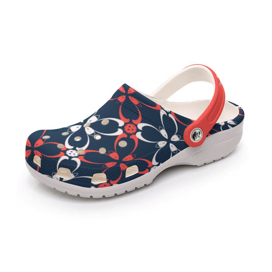 Dizzy Pickle Van Petals Blue Women's Pickleball Clogs
