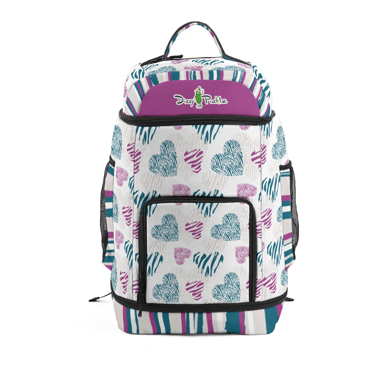 Dizzy Pickle Shelley Deep White Large Courtside Pickleball Multi-Compartment Backpack with Adjustable Straps