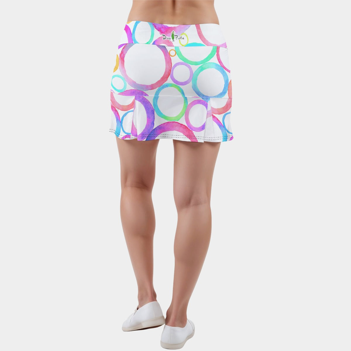 Dizzy Pickle Emily Circles Women's 15" Classic Pickleball Skort with Shorts