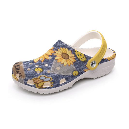 Dizzy Pickle Amy Sunflowers Women's Pickleball Clogs