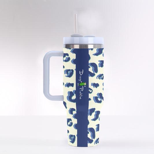Dizzy Pickle Anne Animal Print 40 oz. Mega Pickleball Insulated Tumbler with Handle