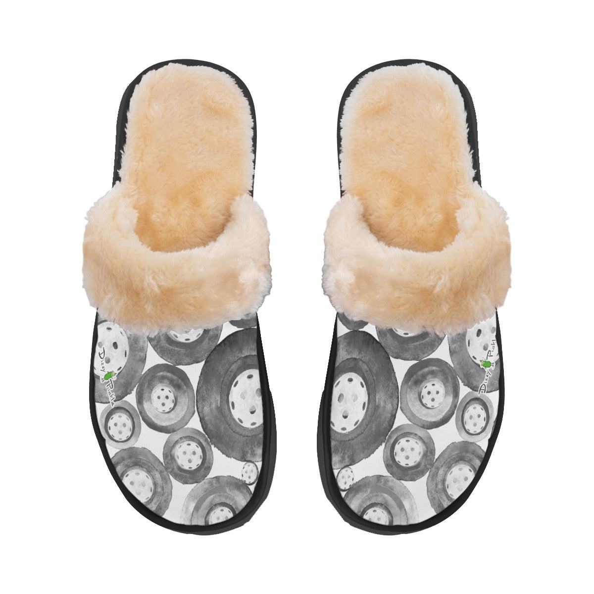 Dizzy Pickle Heidi BKW Women's Pickleball Plush Slippers