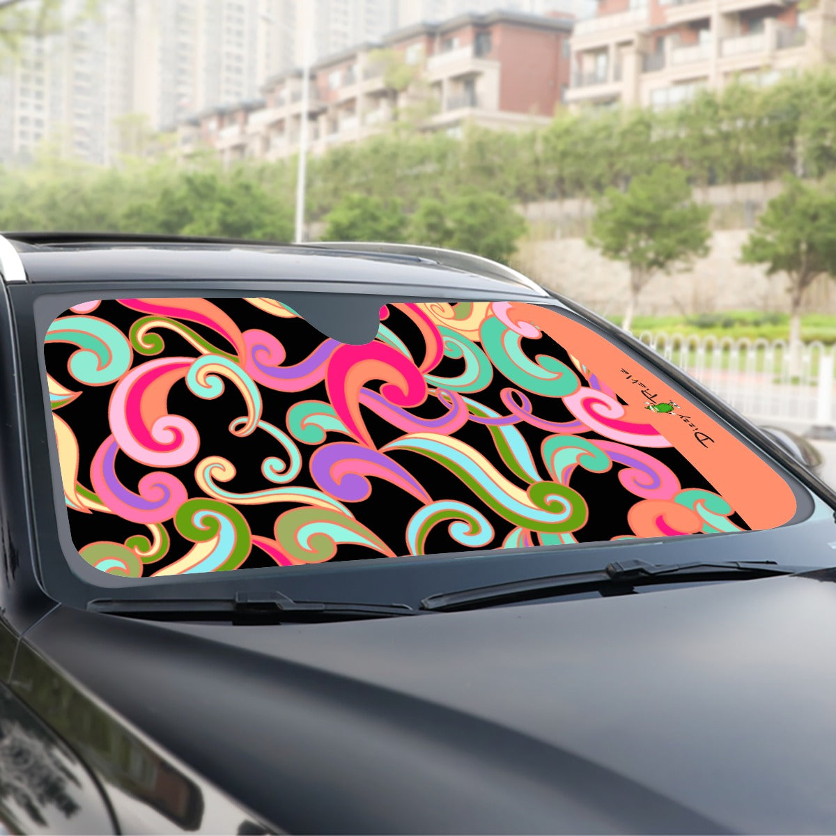 Dizzy Pickle Anna Black Pickleball Windshield Sunshade