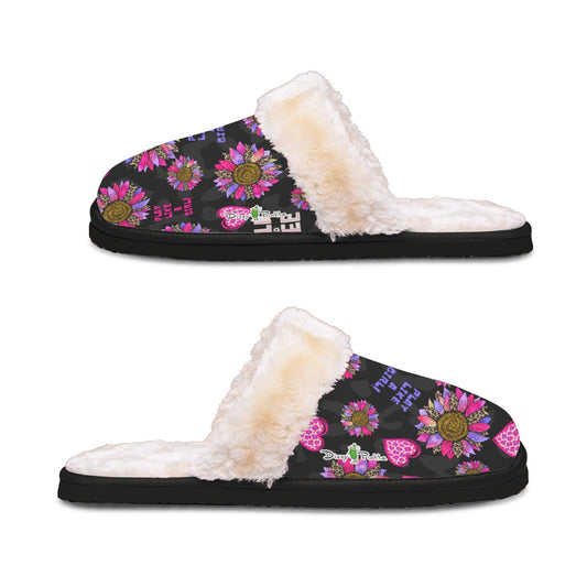 Dizzy Pickle Amber Wild and Free Women's Pickleball Plush Slippers