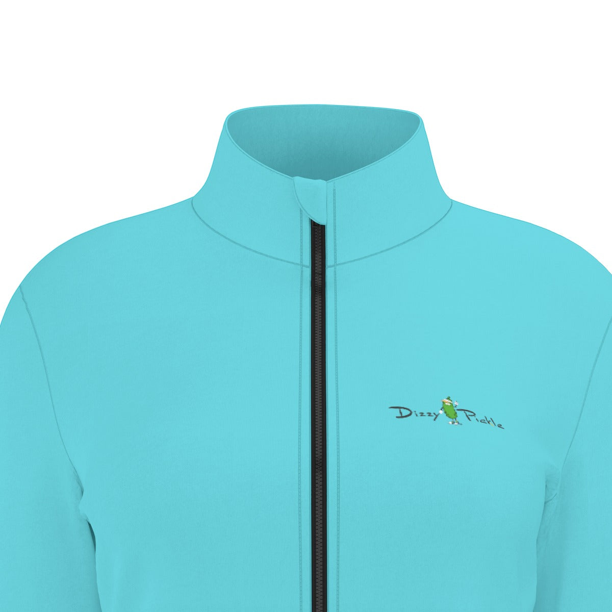 Dizzy Pickle DZY P Classic Azure Blue Women's Pickleball Long Sleeve Thumbhole Jacket