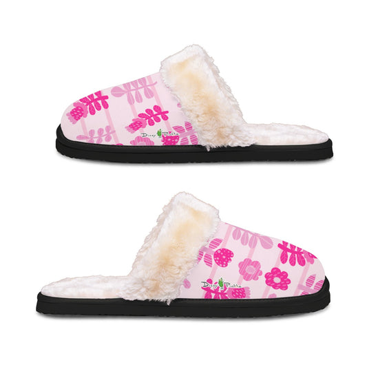 Dizzy Pickle Avery Blooms Women's Pickleball Plush Slippers