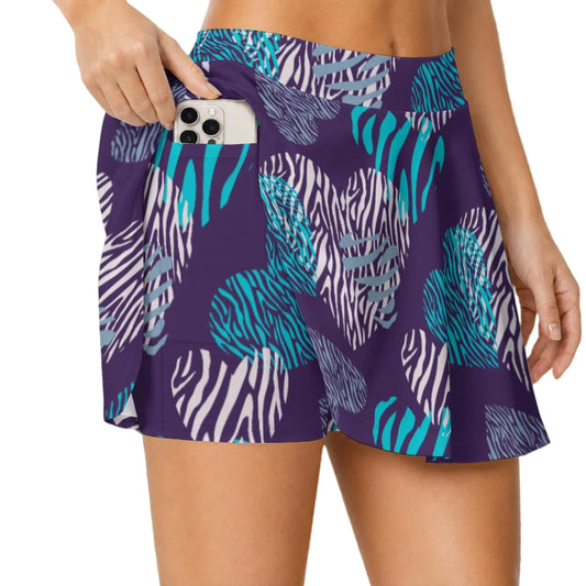Dizzy Pickle Shelley Deep Purple Women's (16" - 17") Active A-Line Swing Pickleball Skort