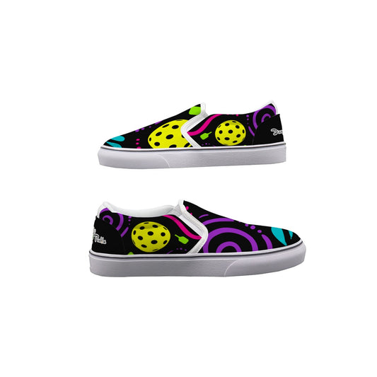 Dizzy Pickle It's Swell Black Women's Casual Slip-On Canvas Shoes