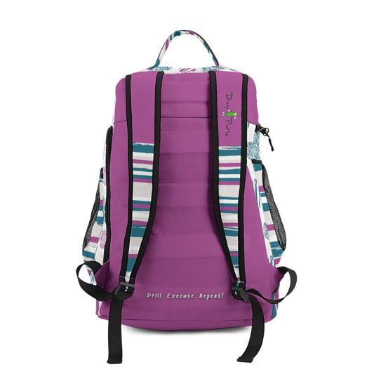 Dizzy Pickle Shelley Deep White Large Courtside Pickleball Multi-Compartment Backpack with Adjustable Straps