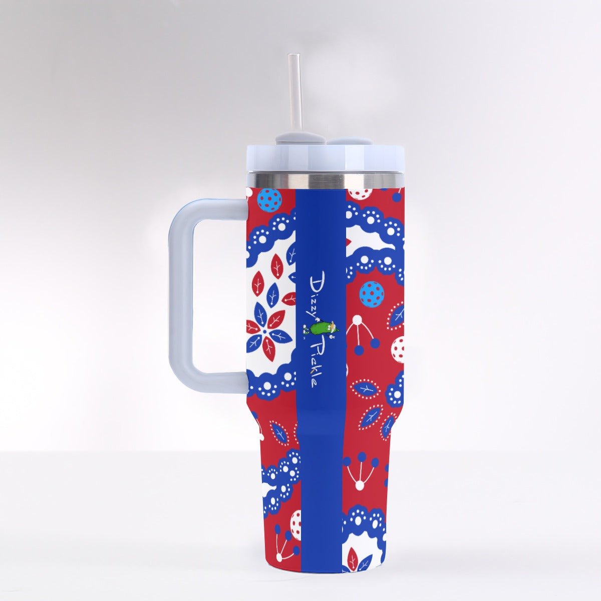Dizzy Pickle USA Martha 40 oz. Mega Pickleball Insulated Tumbler with Handle