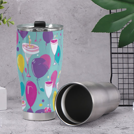 Dizzy Pickle Let's Party Pickleball 30oz Insulated Tumbler 3.94"x7.87"x2.95"