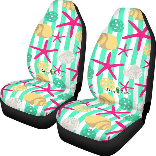 Dizzy Pickle Joann Stripes Universal Car Seat Cover (Includes a pair of seat covers.)