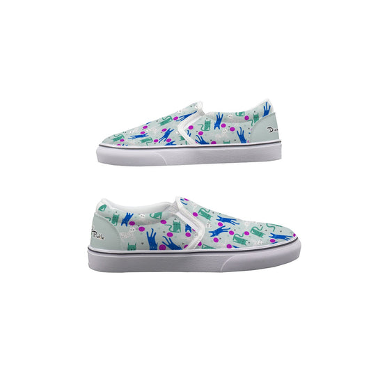 Dizzy Pickle GrayC Main Women's Casual Slip-On Canvas Shoes
