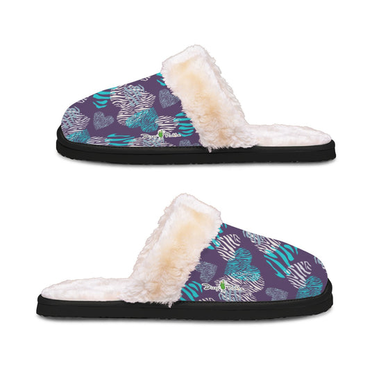 Dizzy Pickle Shelley Deep Purple Women's Pickleball Plush Slippers