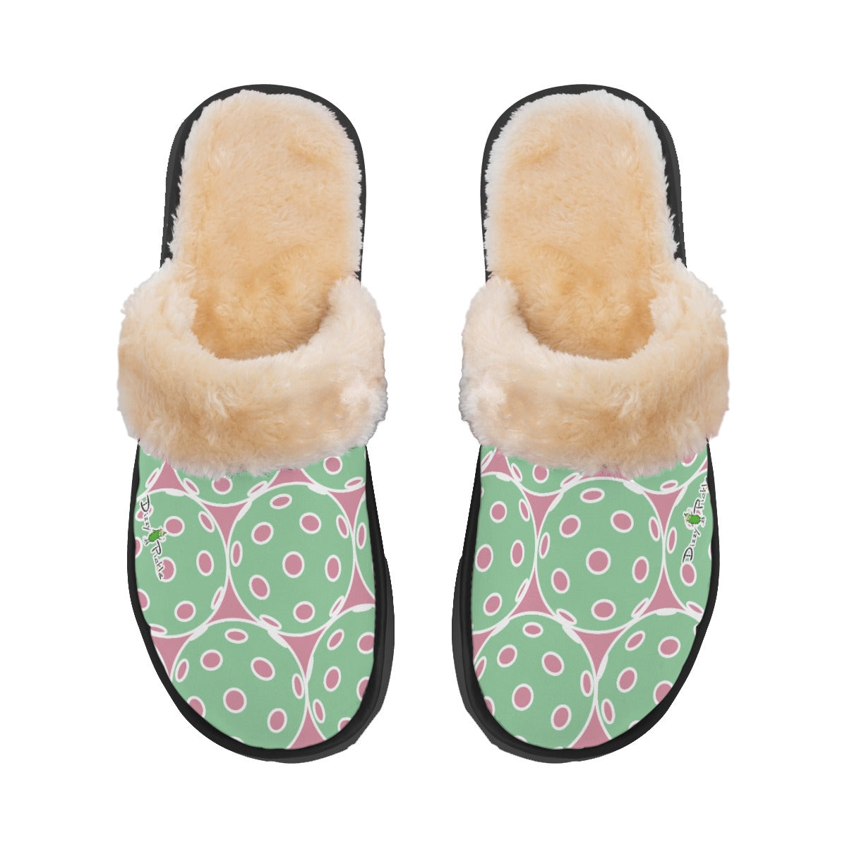 Dizzy Pickle Emma Balls Women's Pickleball Plush Slippers