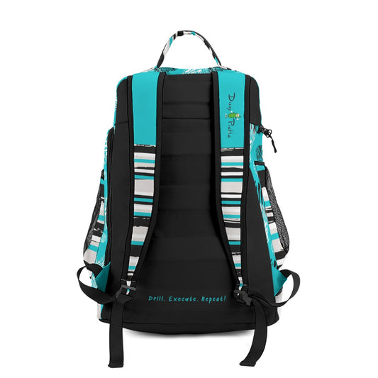 Dizzy Pickle Shelley Turquoise Large Courtside Pickleball Multi-Compartment Backpack with Adjustable Straps