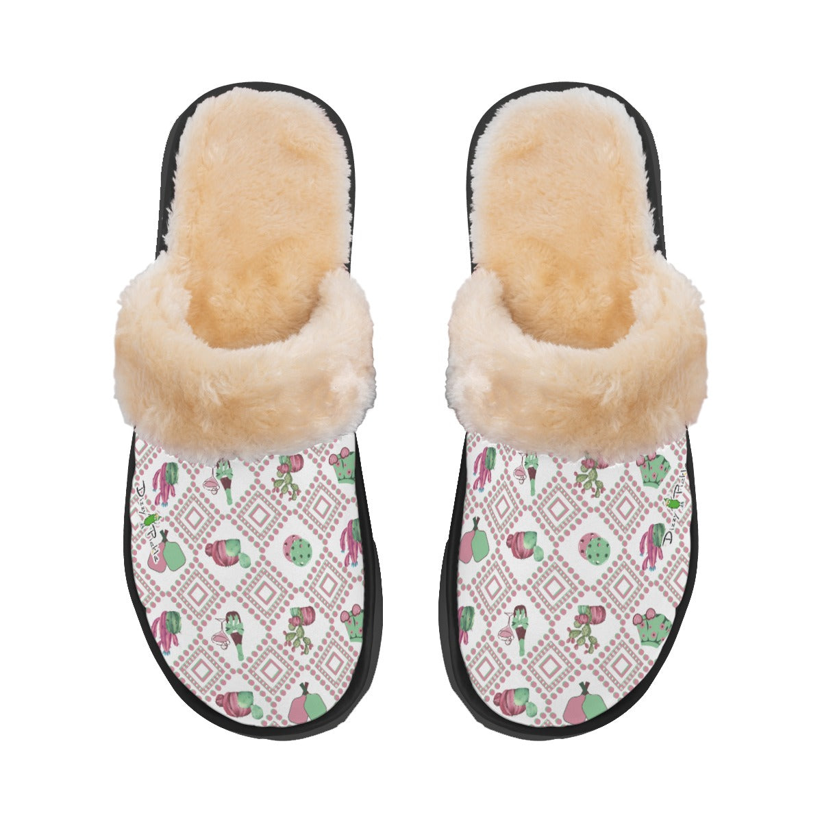Dizzy Pickle Emma Women's Pickleball Plush Slippers
