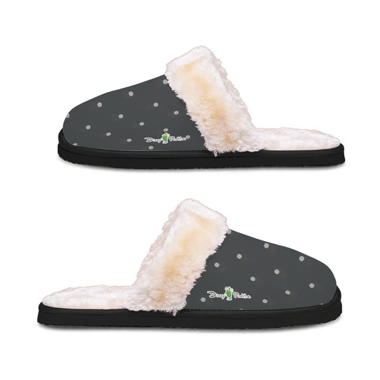 Dizzy Pickle Lynne Black Women's Pickleball Plush Slippers