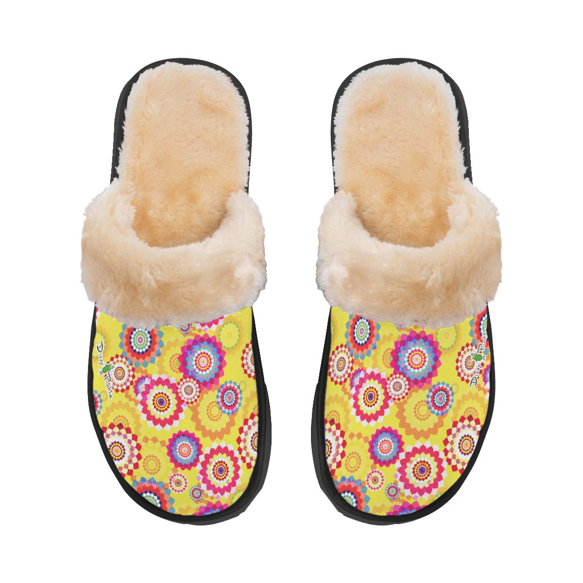 Dizzy Pickle Hannah Blooms Women's Pickleball Plush Slippers