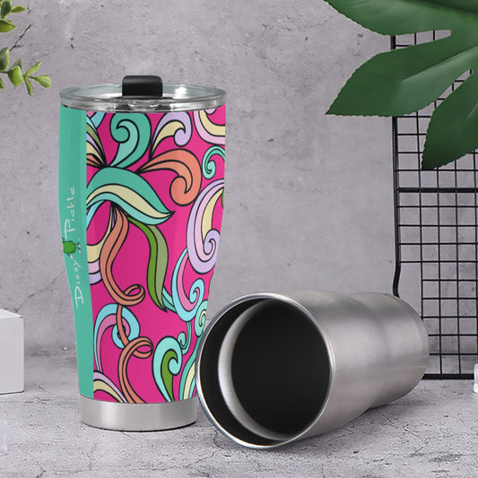 Dizzy Pickle Anna Pink Pickleball 30oz Insulated Tumbler 3.94"x7.87"x2.95"