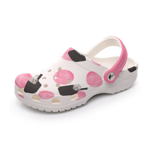 Dizzy Pickle Page Paddles_Polka Dots White Women's Pickleball Clogs