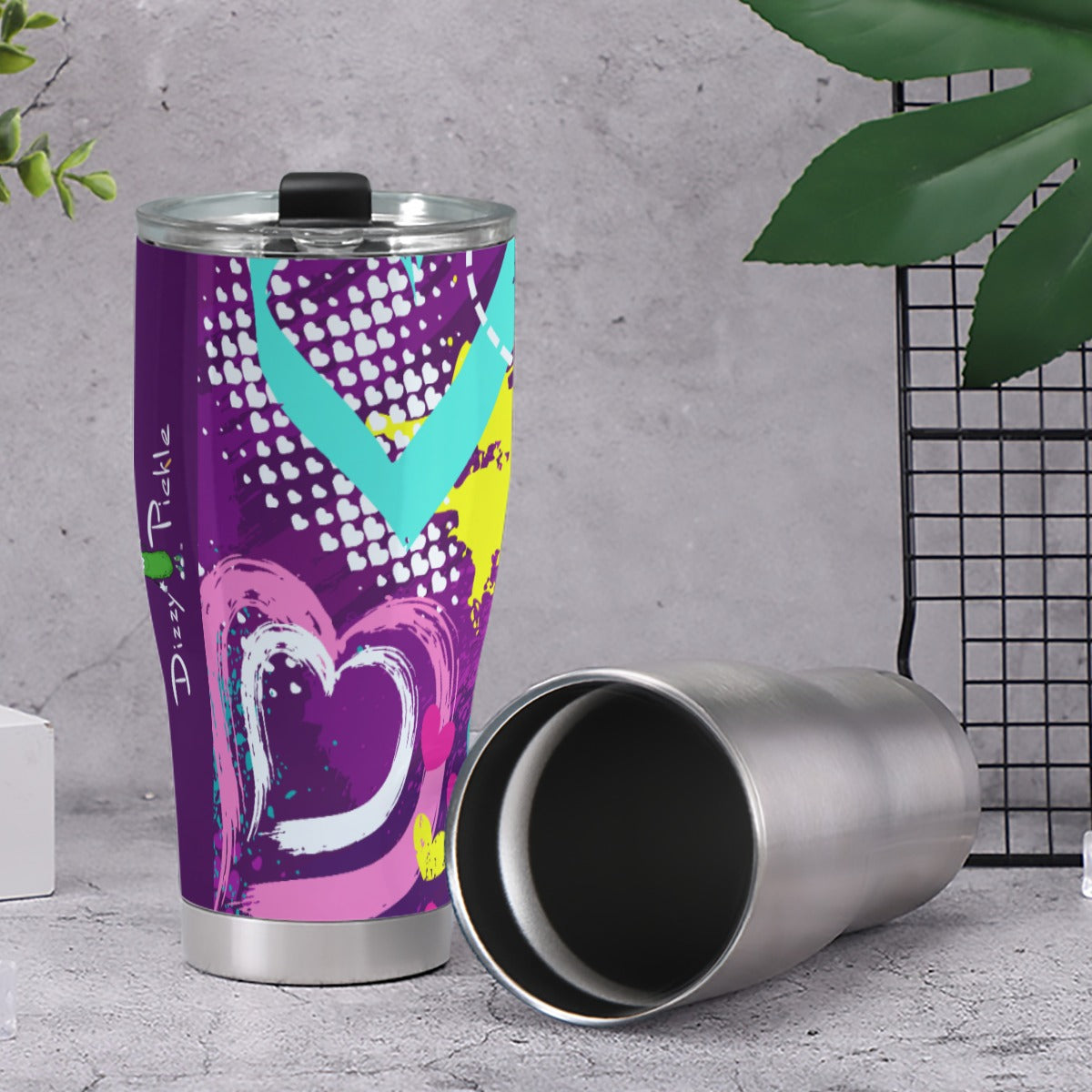 Dizzy Pickle Graffiti 6JNU7 Pickleball 30oz Insulated Tumbler 3.94"x7.87"x2.95"