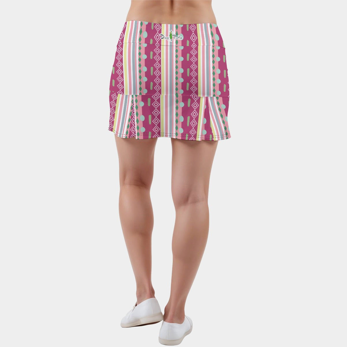 Dizzy Pickle Caroline Stripes Women's 15" Classic Pickleball Skort with Shorts