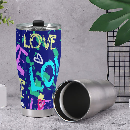 Dizzy Pickle Graffiti 6JNRS Pickleball 30oz Insulated Tumbler 3.94"x7.87"x2.95"