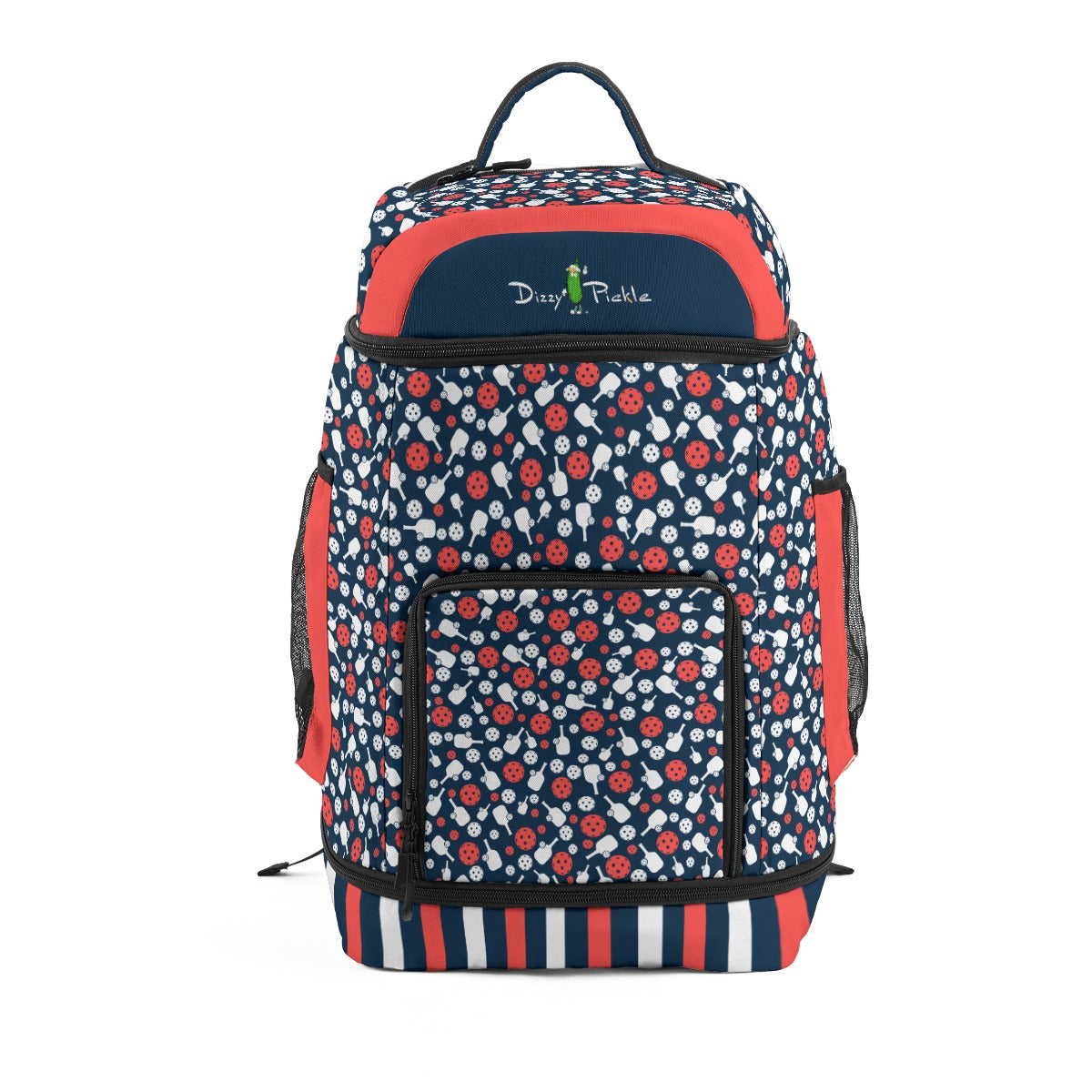 Dizzy Pickle Van Mini Paddles and Balls Main Large Courtside Pickleball Multi-Compartment Backpack with Adjustable Straps Navy Blue