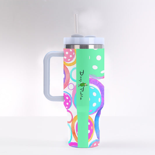 Dizzy Pickle Emily 40 oz. Mega Pickleball Insulated Tumbler with Handle