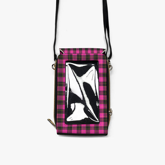 Dizzy Pickle Millie Pink_Black Women's Pickleball Mobile Phone Crossbody Bag