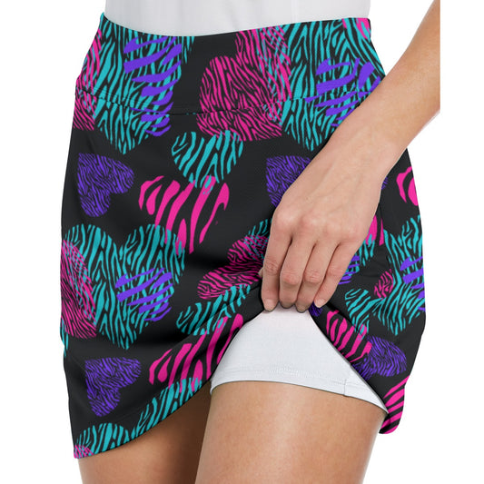 Dizzy Pickle Shelley Black Women's 17" Performance Pickleball Skort and Inner Shorts