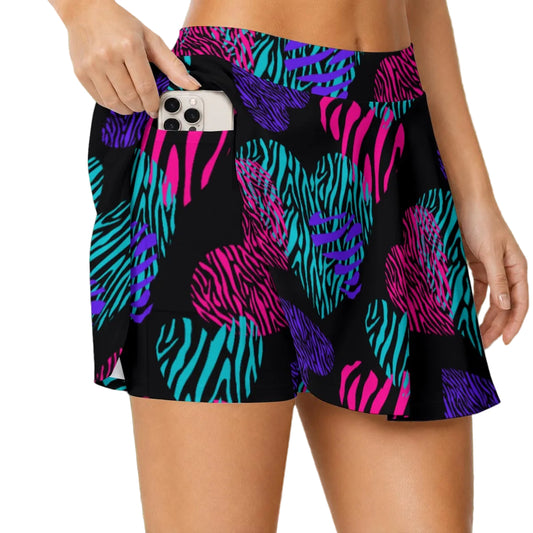 Dizzy Pickle Shelley Black Women's (16" - 17") Active A-Line Swing Pickleball Skort