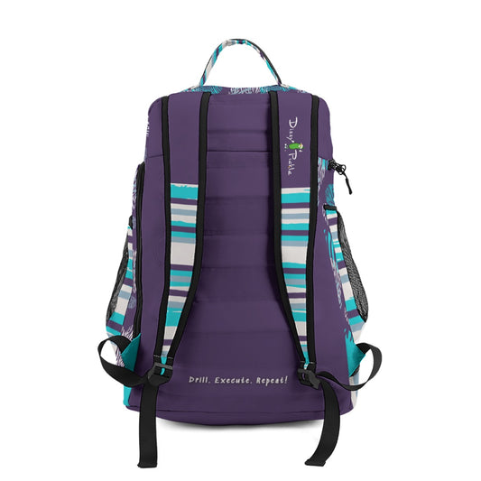 Dizzy Pickle Shelley Deep Purple Large Courtside Pickleball Multi-Compartment Backpack with Adjustable Straps