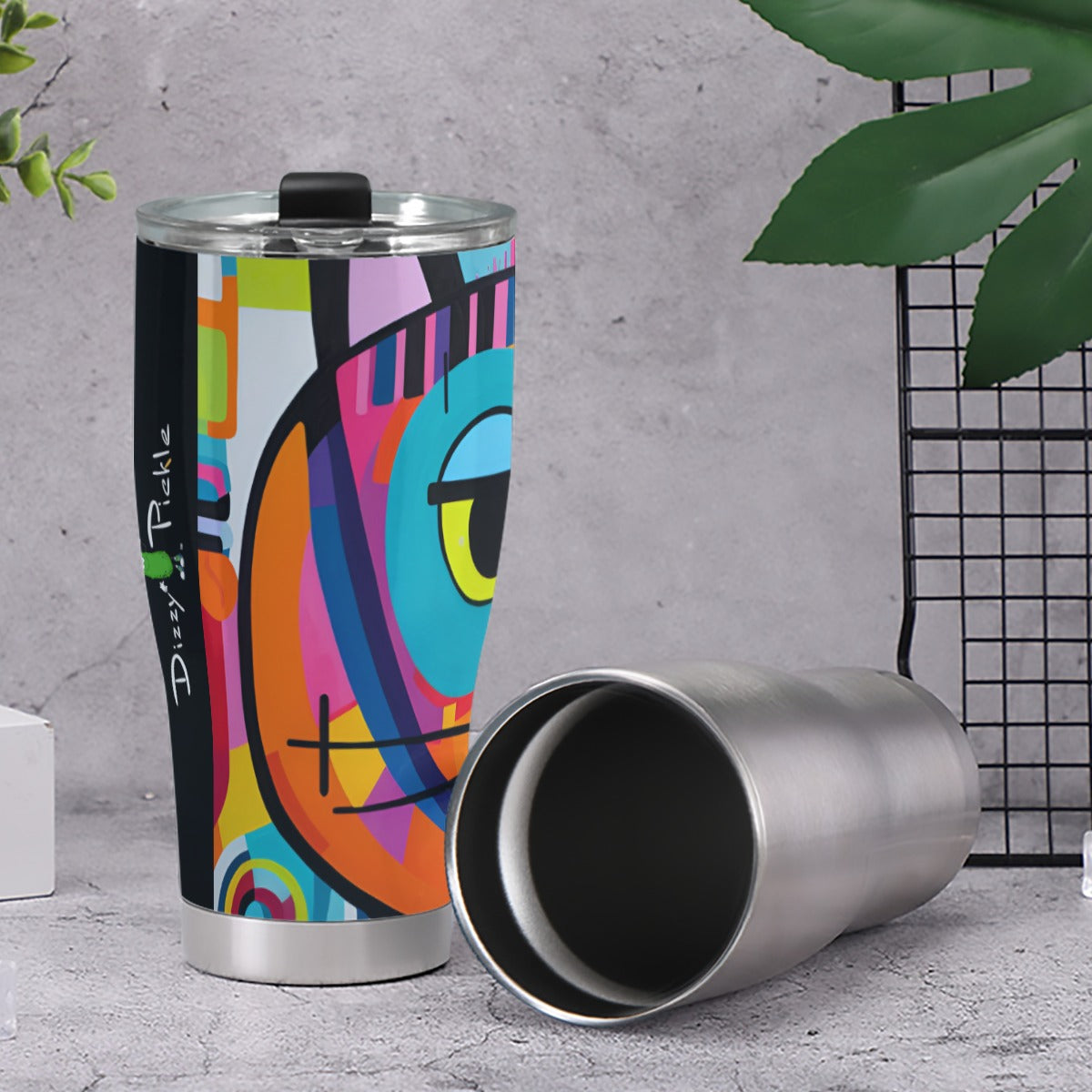 Dizzy Pickle Graffiti 6JNQ7 Pickleball 30oz Insulated Tumbler 3.94"x7.87"x2.95"