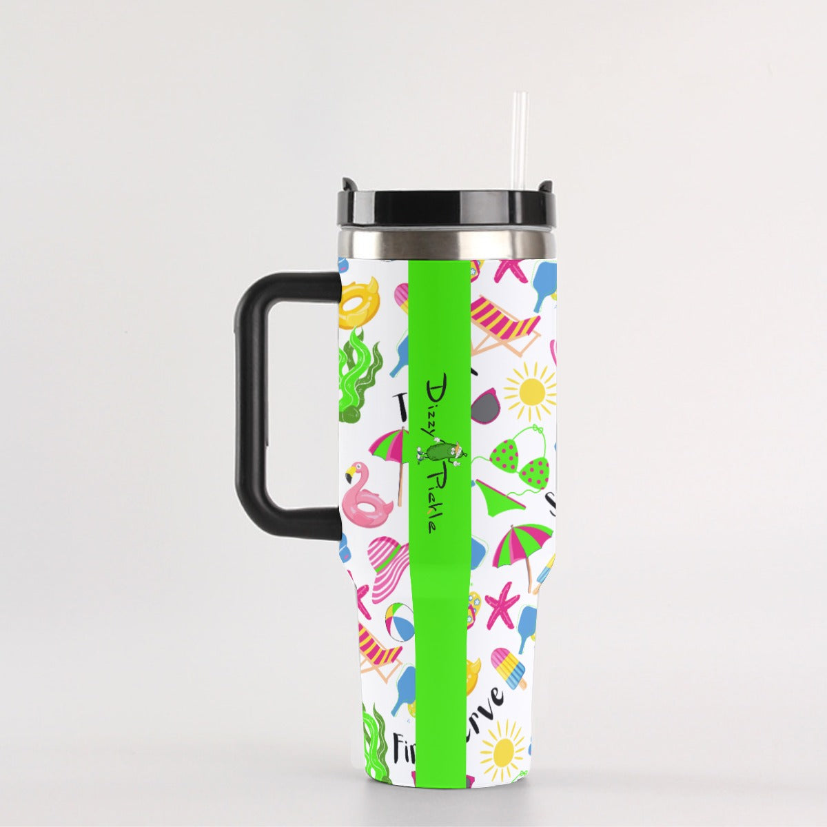 Dizzy Pickle Julie 40 oz. Mega Pickleball Insulated Tumbler with Handle