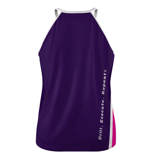 Dizzy Pickle Performance DS Women's Pickleball Sleeveless Crew Neck Vest Deep Purple Fuchsia