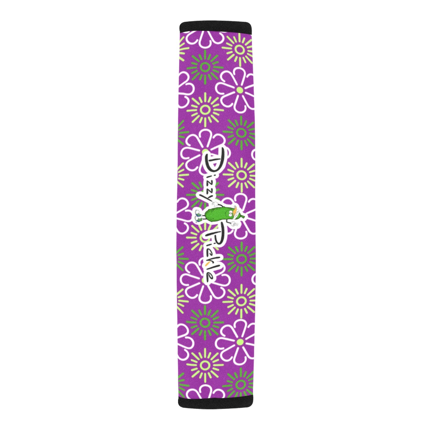 Dizzy Pickle April Purple Car Seat Belt Cover 7" x 12.6"