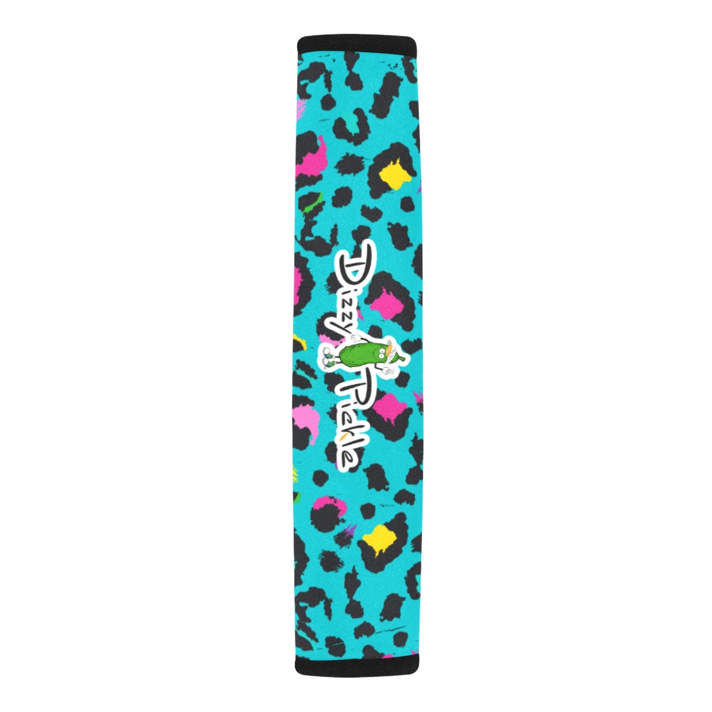 Dizzy Pickle Amber Cool Teal Car Seat Belt Cover 7" x 12.6"