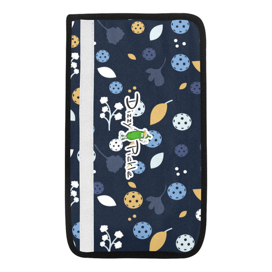 Dizzy Pickle Lesley Dark Blue Car Seat Belt Cover 7" x 12.6"