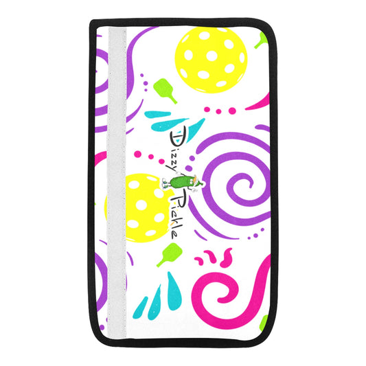 Dizzy Pickle It's Swell White Car Seat Belt Cover 7" x 12.6"