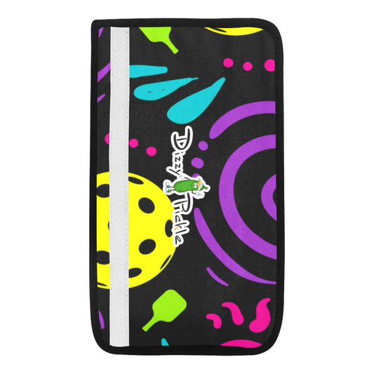 Dizzy Pickle It's Swell Black Car Seat Belt Cover 7" x 12.6"