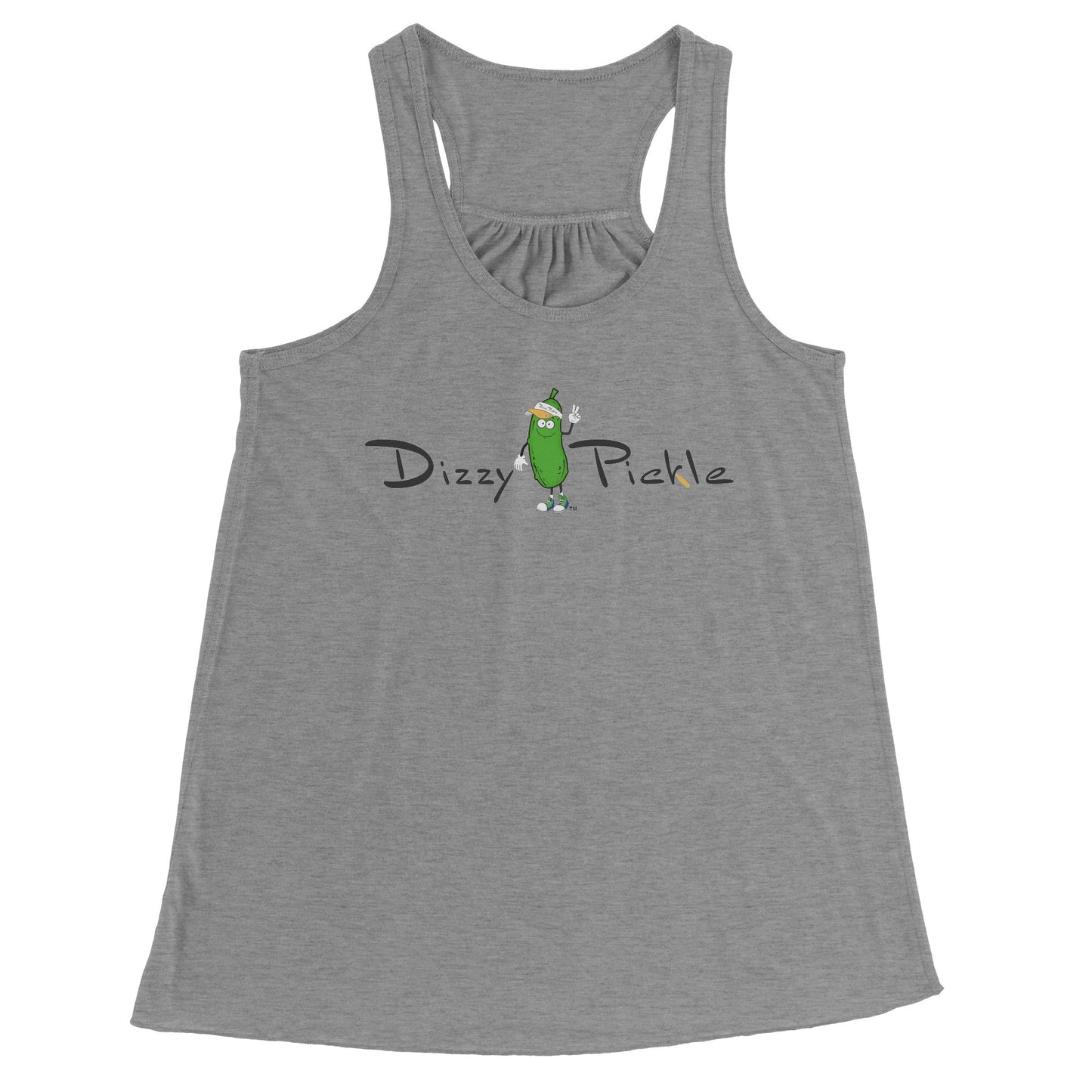 MEDIUM DZY P Classic - Flowy Raceback Tank by Dizzy Pickle ATHLETIC HEATHER