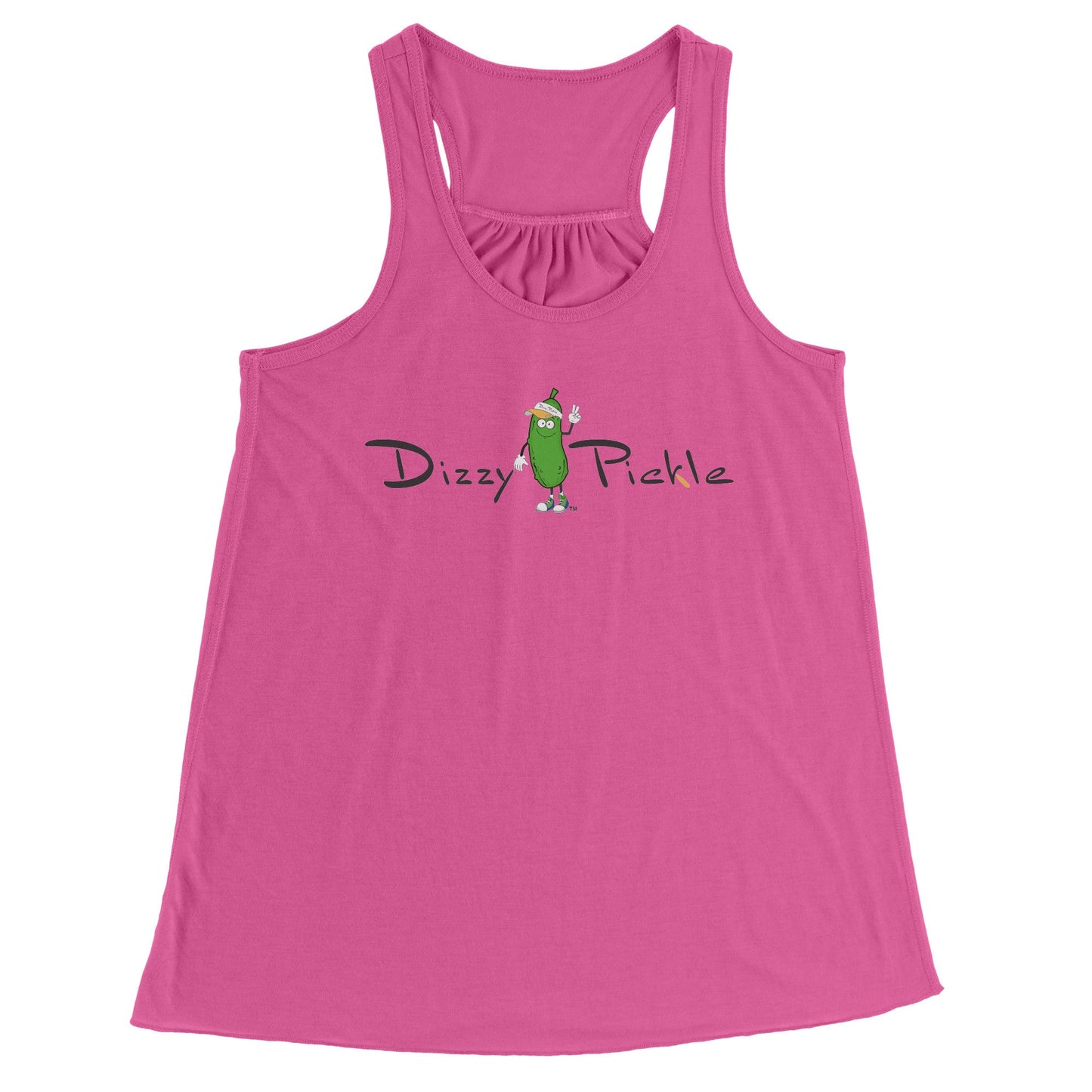 MEDIUM DZY P Classic - Flowy Raceback Tank by Dizzy Pickle NEON PINK