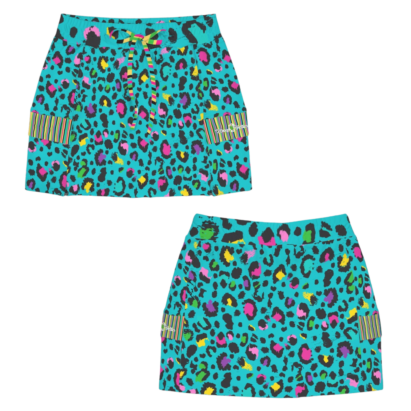 Dizzy Pickle Amber Cool Teal Women's Sports Cargo Straightline Skorts