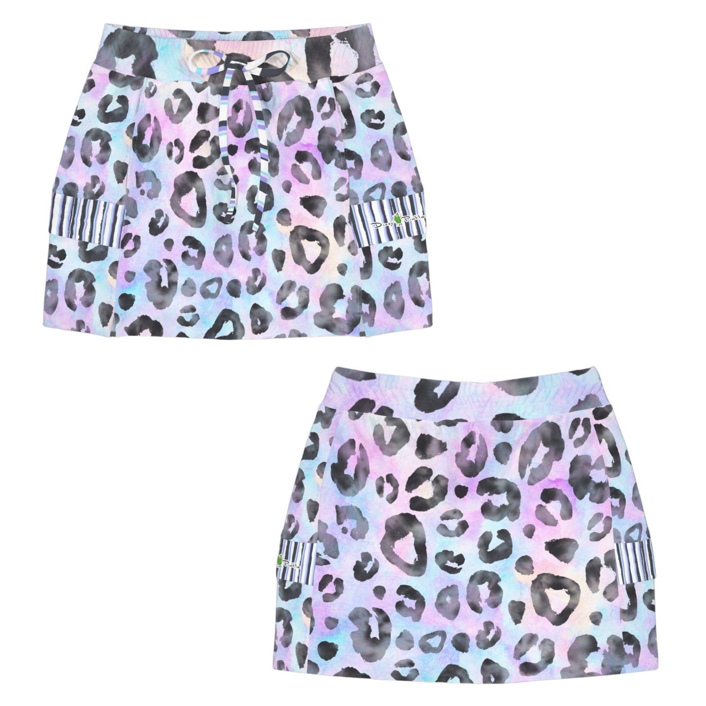 Dizzy Pickle Amber Pastel Kitty Women's Sports Cargo Straightline Skorts